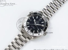 1224 Planet Ocean 600M ‘Tai Chi’ GMT 43.5mm VSF 1:1 Best Edition Black White Ceramic Bezel and Dial on SS Bracelet A8906 Super Clone Durable 7732